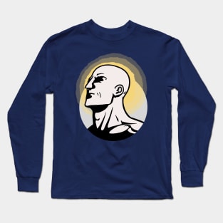 Bald Man || Vector Art Illustrator Long Sleeve T-Shirt